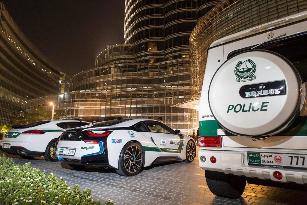 Dubai police cars