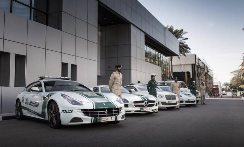 Dubai police cars